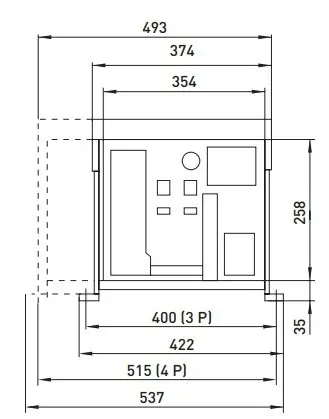 Повітряний автоматичний вимикач E.Next e.industrial.acb.4000F.4000 400В 3Р з мотор-приводом та РН (i081118) - фото №2