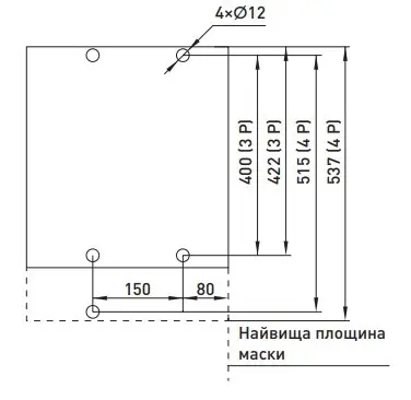 Повітряний автоматичний вимикач E.Next e.industrial.acb.4000F.4000 400В 3Р з мотор-приводом та РН (i081118) - фото №4