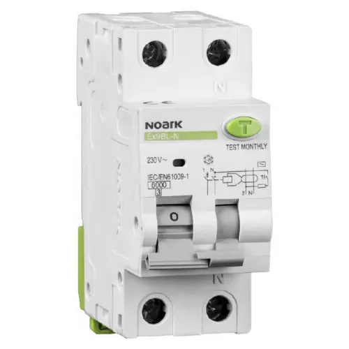 Дифавтомат NOARK Ex9BL-N 1P+N C25 6кА C 25А 30мА AC (107632) Дифавтомат NOARK Ex9BL-N 1P+N C25 6кА C 25А 30мА AC (107632)