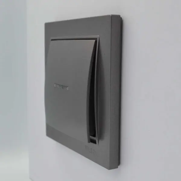 Выключатель Nilson Thor антрацит 1кл с подсветкой ( 27161002 ) - фото №2