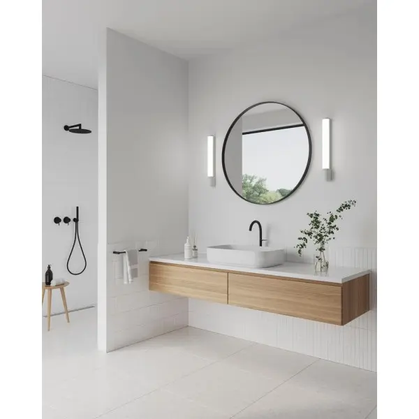 Бра для ванной, светильник Nordlux 2310201001 Malaika LED 1x6W 3000K 540Lm IP44 белый - фото №1