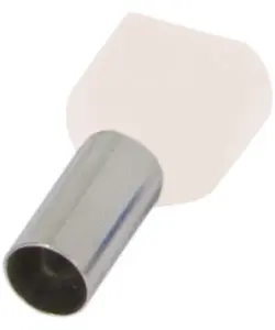 Ізольований наконечник E.Next e.terminal.stand.te.2.0.5.white 2x0,5 кв.мм білий (s4037000)