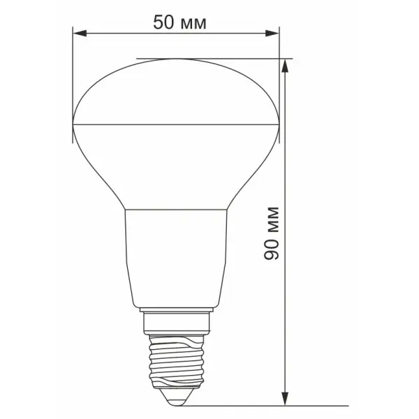 Светодиодная лампа Videx R50e E14 6Вт 3000K (VL-R50e-06143) - фото №1