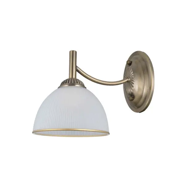 Бра, настенный светильник Italux WL-40653-1-ABR-WH Fener E27 1x40W IP20 латунный