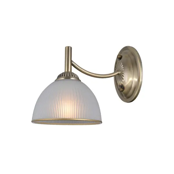 Бра, настенный светильник Italux WL-40653-1-ABR-WH Fener E27 1x40W IP20 латунный - фото №1