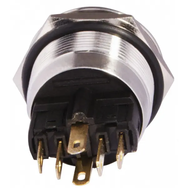 Кнопка Аско-Укрем TYJ 22-271 1NO+1NC 220В з підсвічуванням жовта (A0140010131) - фото №1