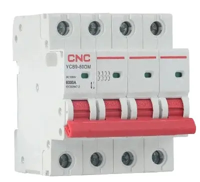 Модульный автоматический выключатель CNC YCB9-80DM 3Р 6А 6кА B 750В DC (Б00038137) Модульный автоматический выключатель CNC YCB9-80DM 3Р 6А 6кА B 750В DC (Б00038137)