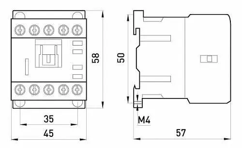Малогабаритный контактор E.Next e.industrial.ukc.9M.220 9А 220В NO (i.0090017) - фото №4