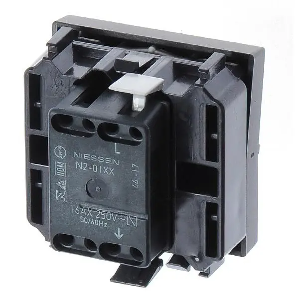 Однокнопочный выключатель ABB Zenit 2CLA220100N1801 N2201 AN (антрацит) - фото №4