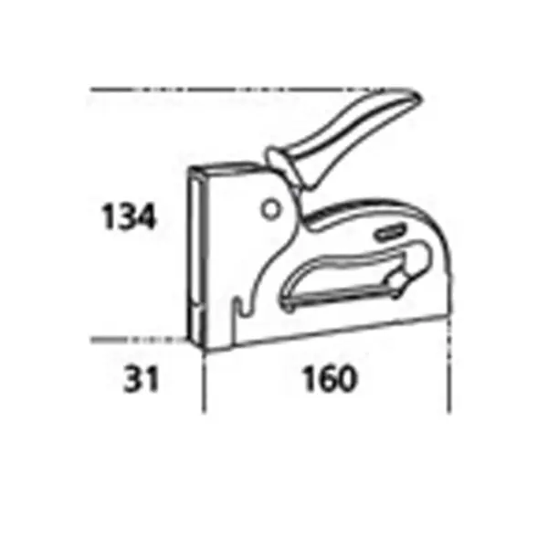 Степлер MILES TS-5592E/Y 4-14мм черный - фото №1