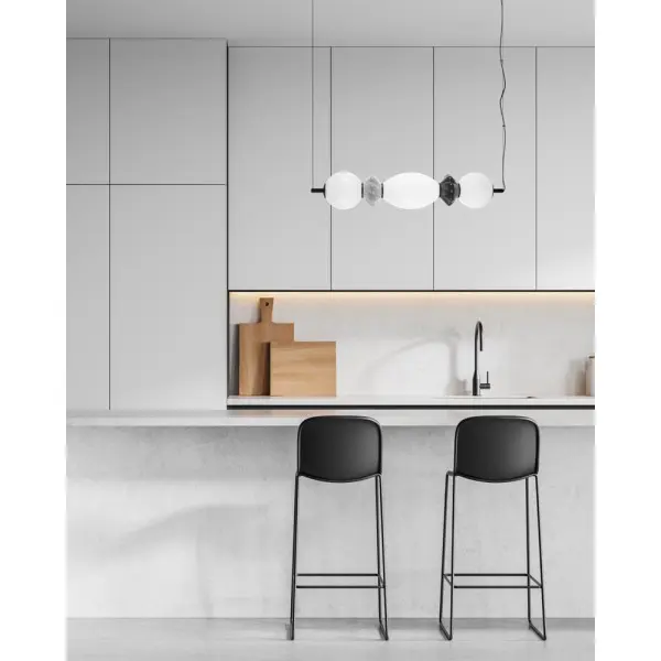 Подвесной светильник, люстра Italux PND-94921-3A-BK Balos LED 1x14W 3000K 1600Lm IP20 черный - фото №1 Подвесной светильник, люстра Italux PND-94921-3A-BK Balos LED 1x14W 3000K 1600Lm IP20 черный - фото №1