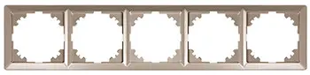 Рамка 5-местная E.Next e.lux.10104L.5.fr.nickel никель (ins0040063)