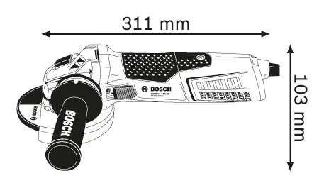Угловая шлифовальная машина Bosch GWS 19-125 CIE - фото №2