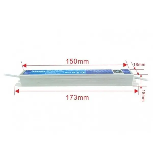 Блок питания NeonPro Slim 20W DC12V (TL-12E20) - фото №1