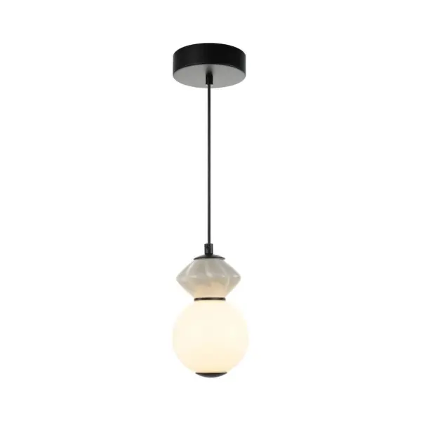 Подвесной светильник, люстра Italux PND-94921-1A-BK Balos LED 1x5W 3000K 550Lm IP20 черный Подвесной светильник, люстра Italux PND-94921-1A-BK Balos LED 1x5W 3000K 550Lm IP20 черный