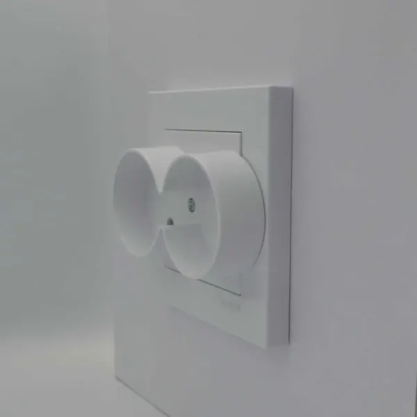 Розетка Nilson Moda біла 2-на без заземлення ( 21111024 ) - фото №2