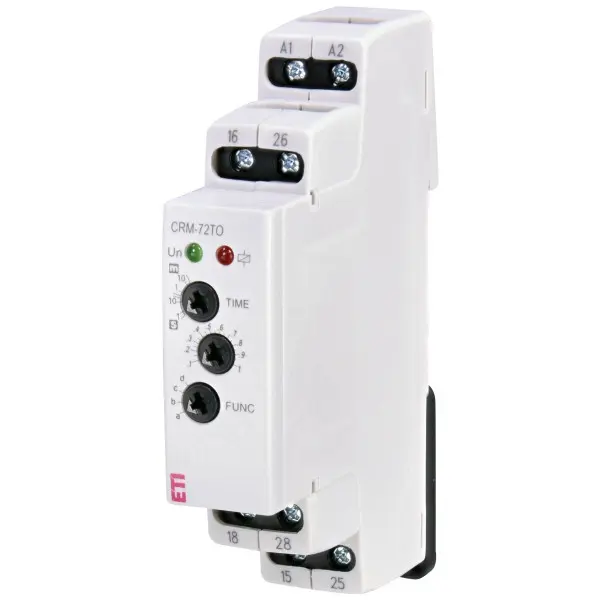 Багатофункціональне реле часу ETI 2470096 CRM-72TO UNI 12-240В AC/DC (2x8A AC1)