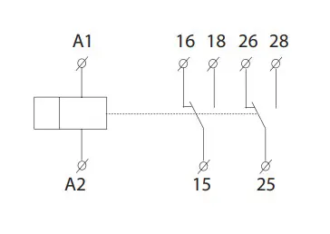 Багатофункціональне реле часу ETI 2470096 CRM-72TO UNI 12-240В AC/DC (2x8A AC1) - фото №3