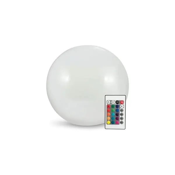 Уличный светильник на солнечной батарее шар Goldlux 311351 Kula LED 3000K+RGB IP65 белый Уличный светильник на солнечной батарее шар Goldlux 311351 Kula LED 3000K+RGB IP65 белый