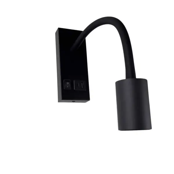 Светильник настенный Violux SNAKE USB+Type-C 5W 4200K 250Lm IP20 черный ( 552101 ) - фото №1 Светильник настенный Violux SNAKE USB+Type-C 5W 4200K 250Lm IP20 черный ( 552101 ) - фото №1