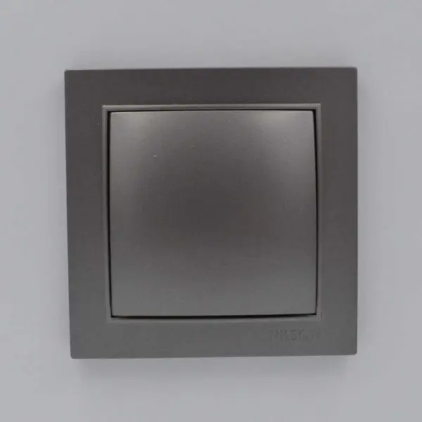 Вимикач Nilson Thor антрацит 1кл ( 27161001 ) - фото №1