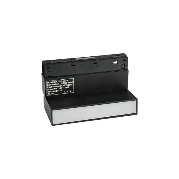 Магнітний трековий світильник Oledim 7771245 OL26 6W 3000k Чорний