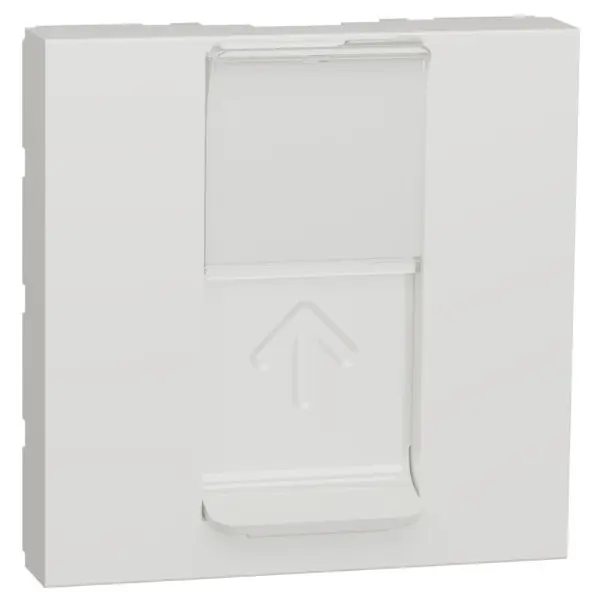 Накладка для RJ45 розетки Schneider Electric NU941118 2М (белая) Накладка для RJ45 розетки Schneider Electric NU941118 2М (белая)