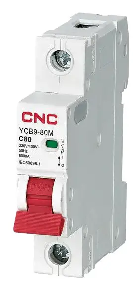 Модульний автоматичний вимикач CNC YCB9-80M 1Р 40А 6кА D (Б00038301) Модульний автоматичний вимикач CNC YCB9-80M 1Р 40А 6кА D (Б00038301)