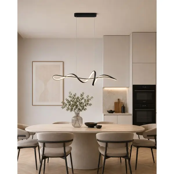 Подвесной светильник, люстра Italux PND-23523A-BK Mila LED 1x36W 3000K/4000K/6000K 2700Lm IP20 черный - фото №1 Подвесной светильник, люстра Italux PND-23523A-BK Mila LED 1x36W 3000K/4000K/6000K 2700Lm IP20 черный - фото №1