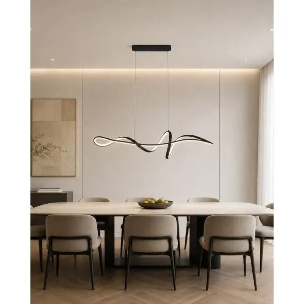 Подвесной светильник, люстра Italux PND-23523A-BK Mila LED 1x36W 3000K/4000K/6000K 2700Lm IP20 черный - фото №2 Подвесной светильник, люстра Italux PND-23523A-BK Mila LED 1x36W 3000K/4000K/6000K 2700Lm IP20 черный - фото №2
