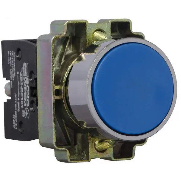 Кнопка «Старт» Аско-Укрем XB2-BA61 синя (A0140010030) - фото №3