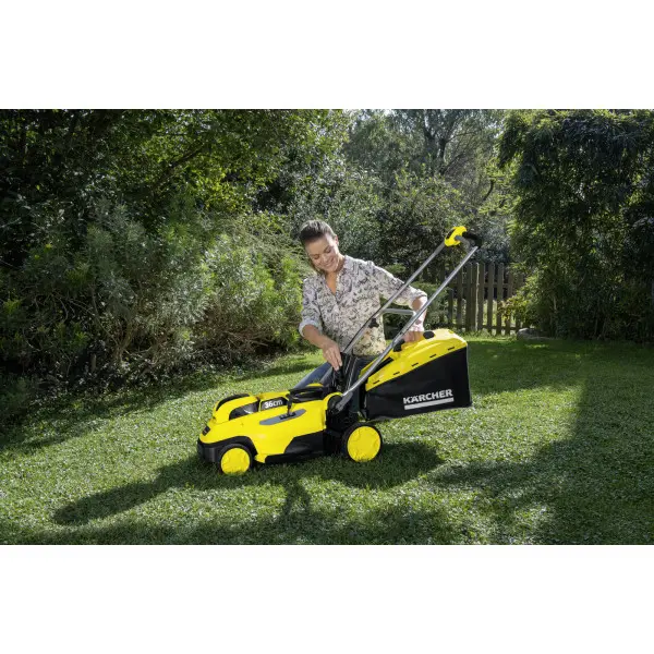 Аккумуляторная газонокосилка Karcher 1.444-420.0 LMO 18-36 Battery 18В 36см solo (без АКБ и ЗУ) - фото №12 Аккумуляторная газонокосилка Karcher 1.444-420.0 LMO 18-36 Battery 18В 36см solo (без АКБ и ЗУ) - фото №12