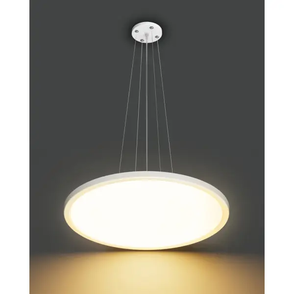 Подвесной светильник, люстра светодиодная Italux PND-72843-480R-36W-WH Manito Led 1x36W 2800K/4000K/6000K 4300Lm IP40 Белая - фото №4