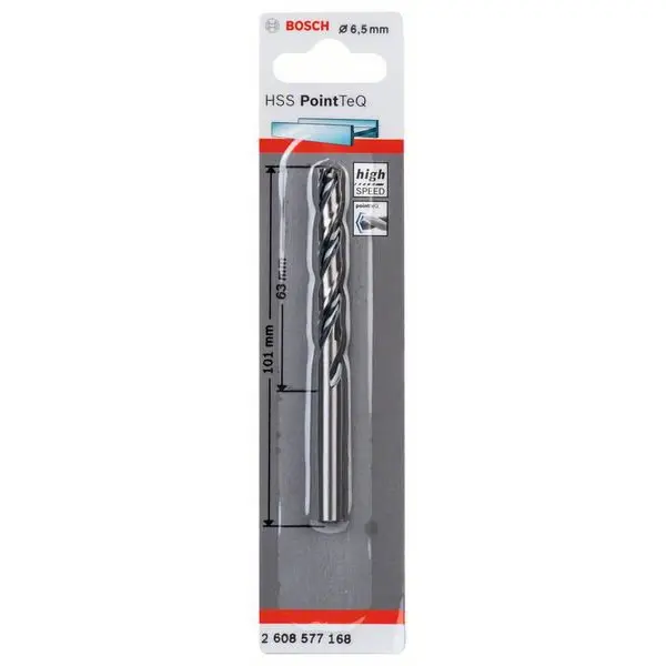 Сверло Bosch 2608577168 PointTeQ HSS 6,5мм (1шт) - фото №7