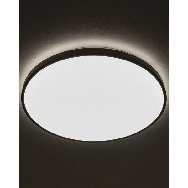 Потолочный светильник Nowodvorski 10975 Agnes Round LED Pro 1x64W 3000K 5600Lm IP44 черный - фото №1