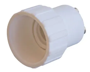 Пластиковый переходник E.Next e.lamp adapter.GU10/Е14.white GU10 на Е14 (s9100043)