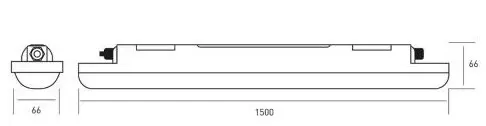 Линейный светильник Maxus assistance LINE BASIC PL 1500мм 50Вт 5000K IP65 Gray - фото №3