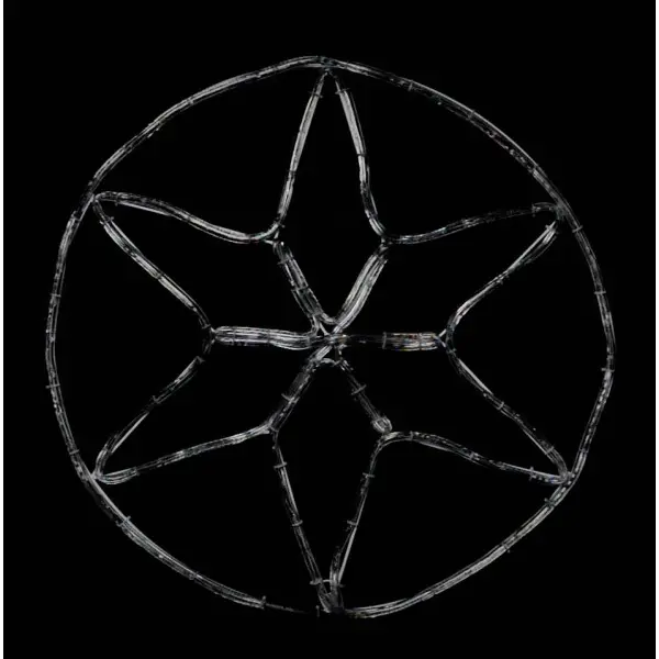 Уличная LED гирлянда Delux EN MOTIF Star (90012984) 60х60см 13 мигающих диодов IP44 (синий свет) - фото №2