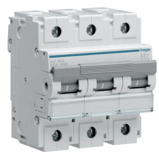 Автомат вимикач HLF399S (3p, C, 125A) Hager