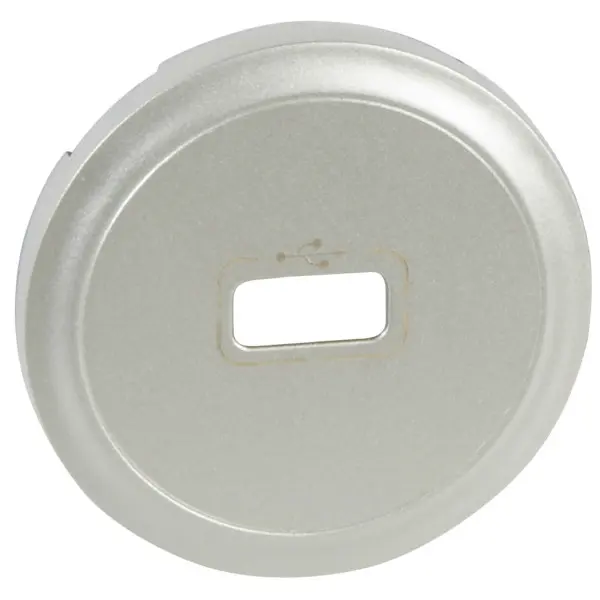 Накладка USB розетки Legrand Celiane (068553) (титан) Накладка USB розетки Legrand Celiane (068553) (титан)