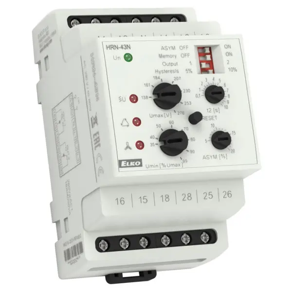 Реле контролю фаз HRN-43N/230V