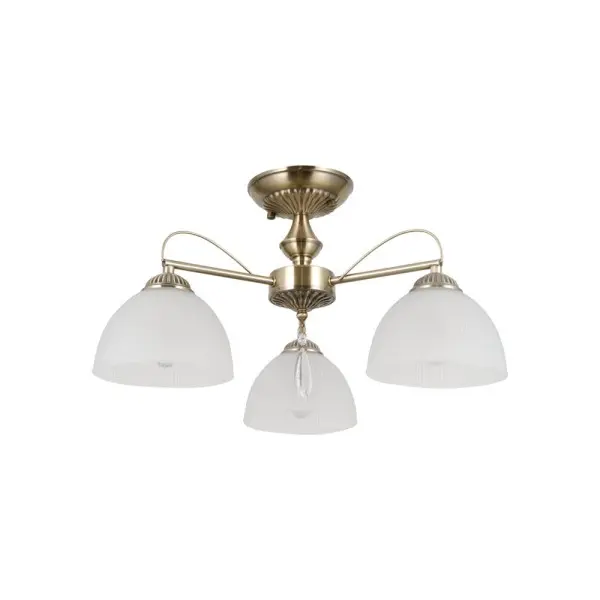Люстра Italux PND-40623-3-AB Moreti E27 3x40W IP20 латунна