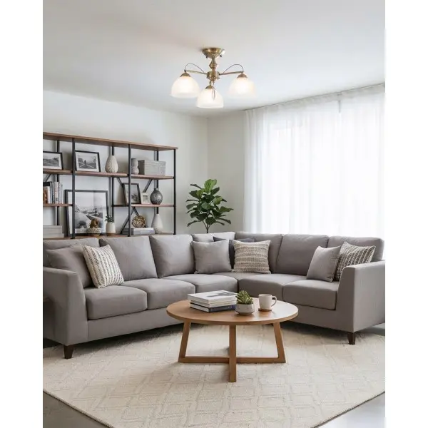 Люстра Italux PND-40623-3-AB Moreti E27 3x40W IP20 латунна - фото №1