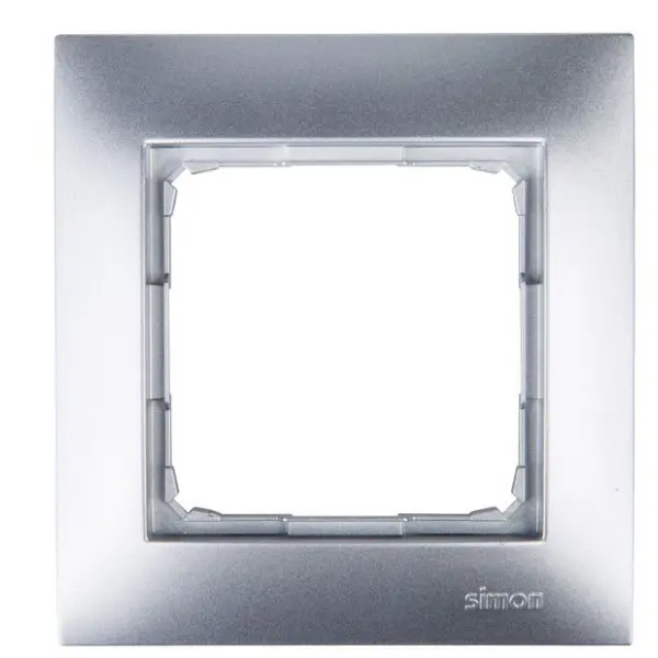 Одинарна рамка Kontakt Simon Simon 54 Premium DR1/43 (срібло)