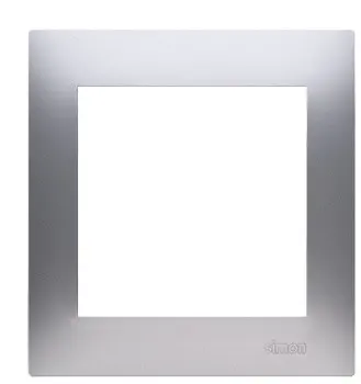 Одинарна рамка Kontakt Simon Simon 54 Premium DR1/43 (срібло) - фото №1