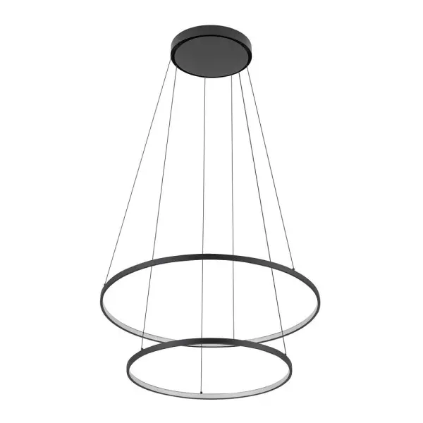Люстра Nowodvorski 10864 Circolo LED 2x35W 4000K 1300Lm IP20 чорна - фото №1