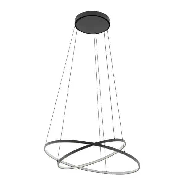 Люстра Nowodvorski 10864 Circolo LED 2x35W 4000K 1300Lm IP20 чорна - фото №2