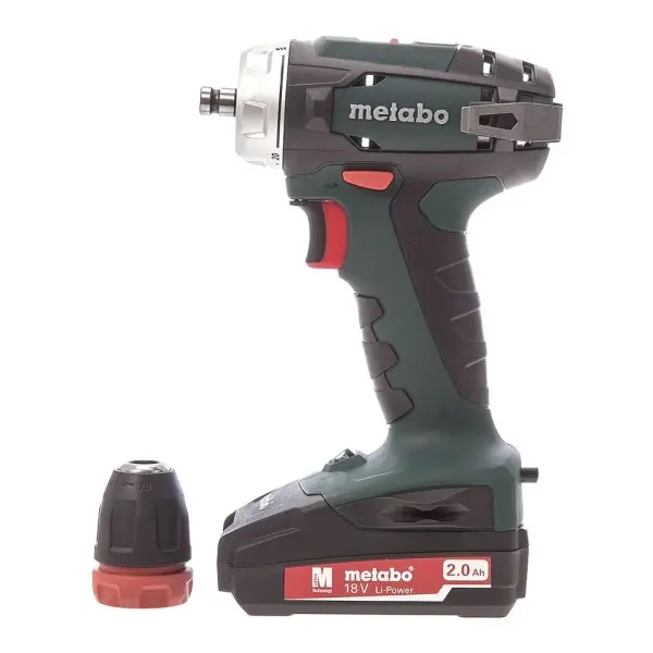 Аккумуляторный шуруповерт-дрель Metabo BS 18 Quick (602217870) 18В 2x2Ah (с З/У и 9 угловыми насадквми в комплекте) - фото №4