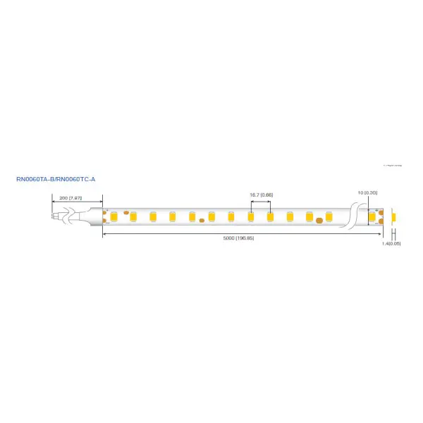 LED лента RISHANG 60-2835-12V-IP20 12W 956Lm 4000K 5м (RN0060TA-A-NW) - фото №2 LED лента RISHANG 60-2835-12V-IP20 12W 956Lm 4000K 5м (RN0060TA-A-NW) - фото №2