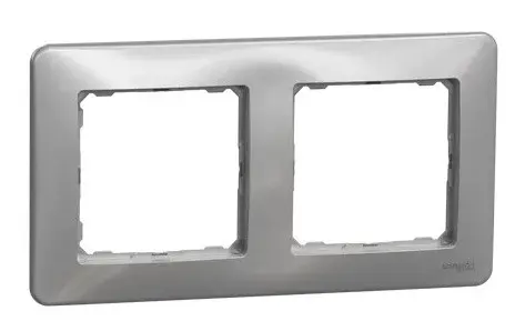 Рамка 2-місна Schneider Electric Sedna Design алюміній SDD313802 Рамка 2-місна Schneider Electric Sedna Design алюміній SDD313802